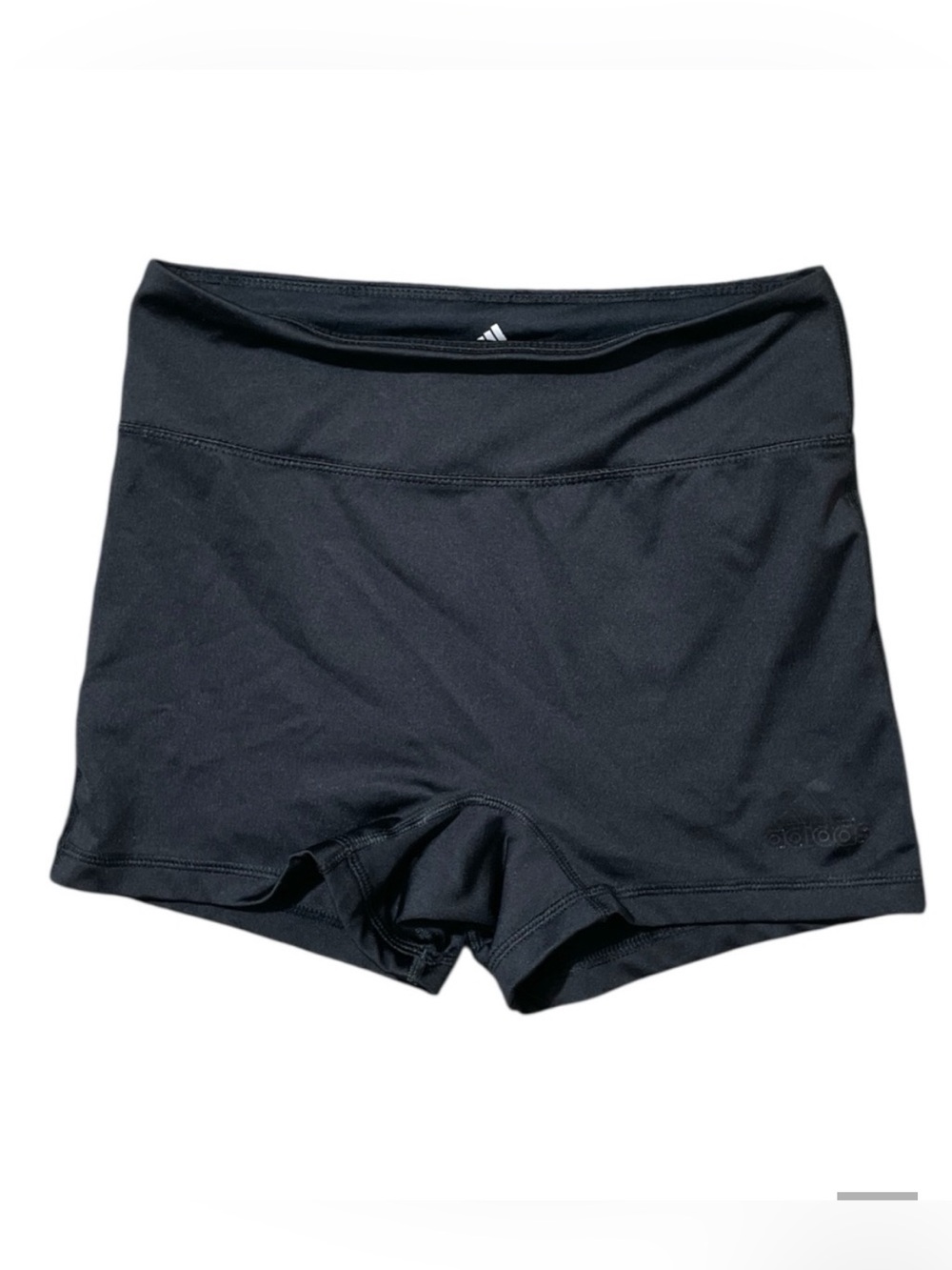 C36-  Ladies Medium  Black Spandex Adidas Shorts